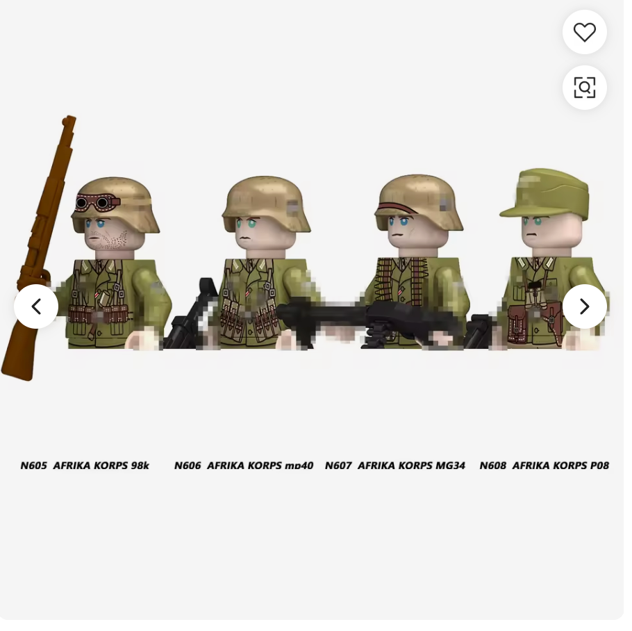 WW2 Nationer-serien – soldatfigurer