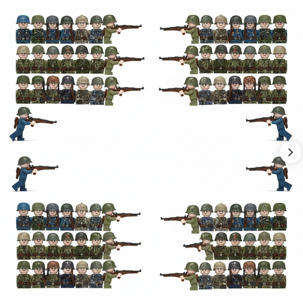 WW2 Nationer-serien – soldatfigurer